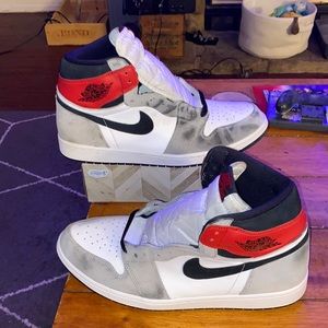 Nike Air Jordan 1 High Retro OG Smoke Grey Mens Shoes